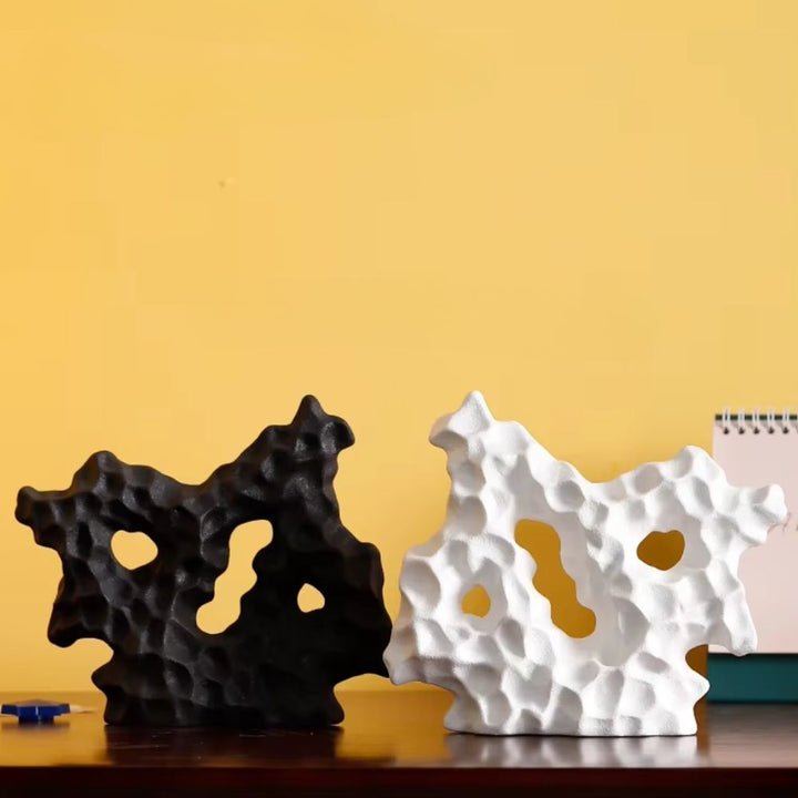 contemporary Textured Ceramic Abstract Sculpture