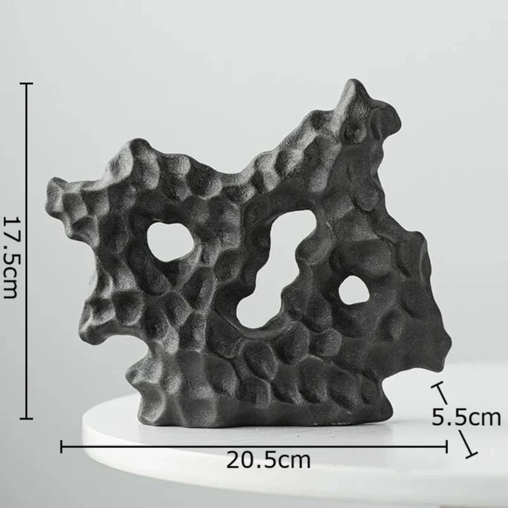 contemporary Textured Ceramic Abstract Sculpture