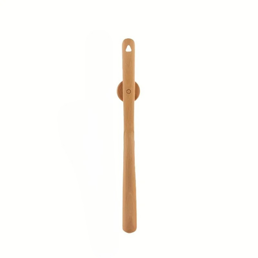 Wooden Shoehorn With Magnetic Wall Mount
