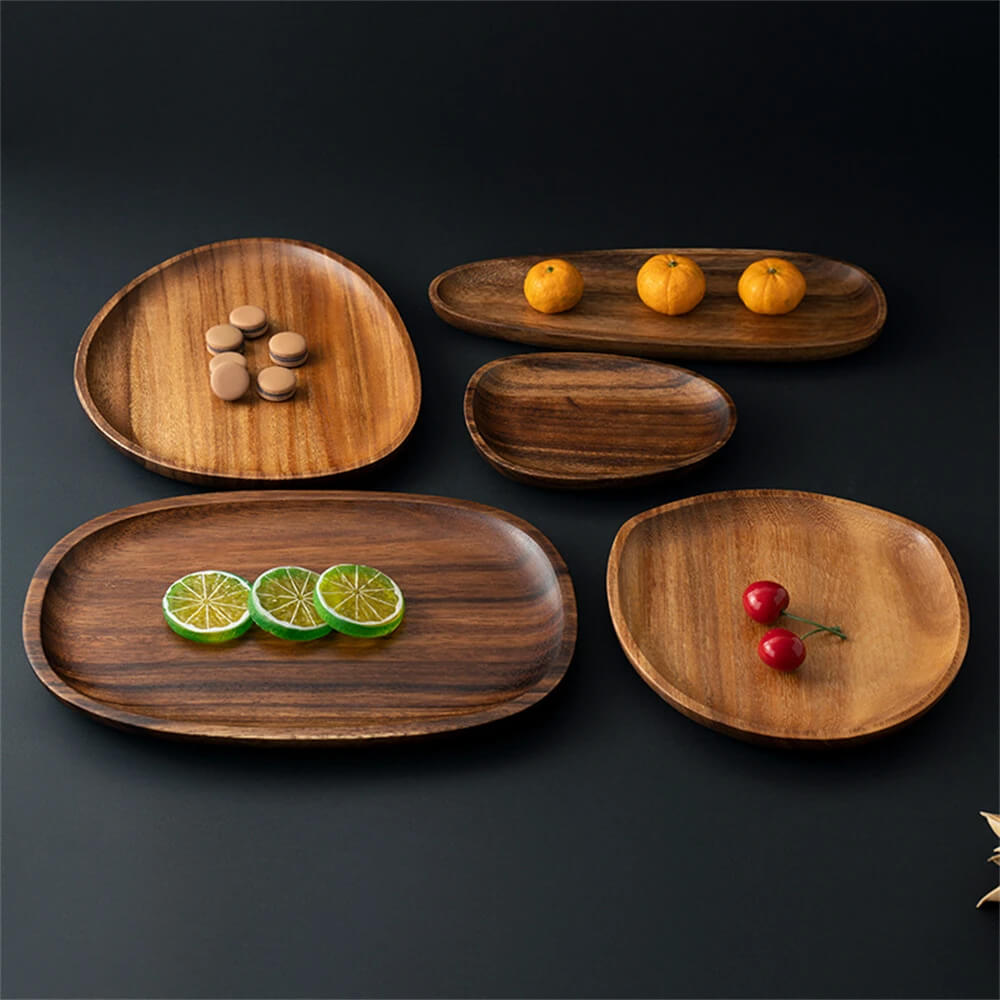 Minimalist Acacia Wood Serving Tray