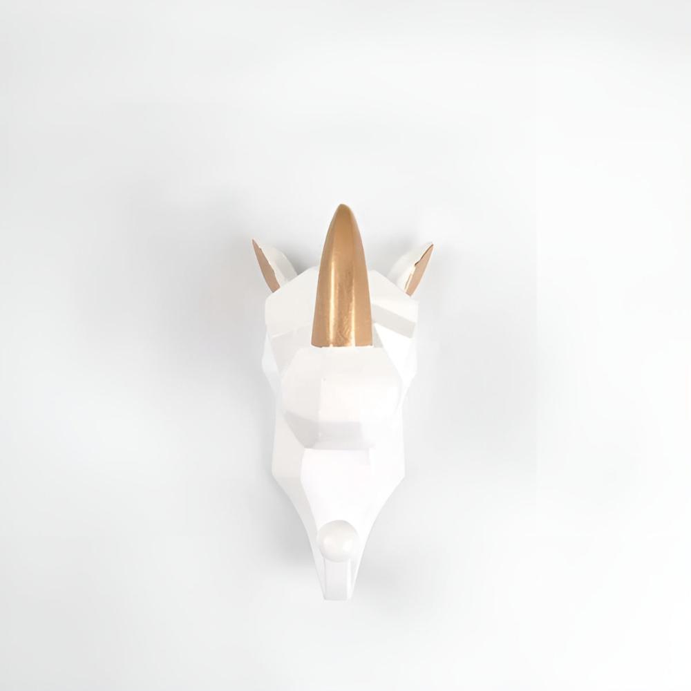 Contemporary Geometric Animal Head Wall Hook