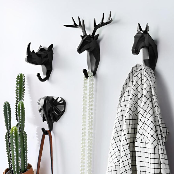 Contemporary Geometric Animal Head Wall Hook