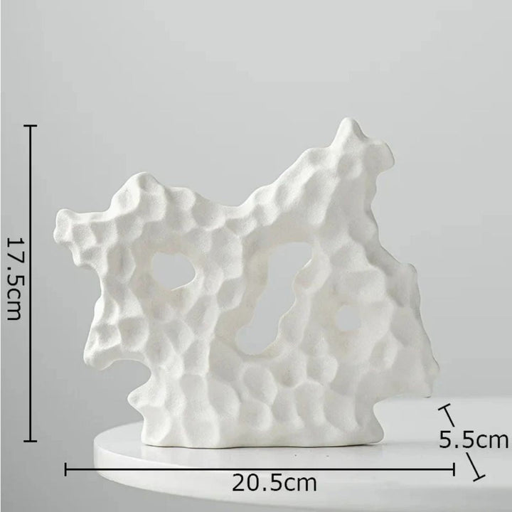 contemporary Textured Ceramic Abstract Sculpture