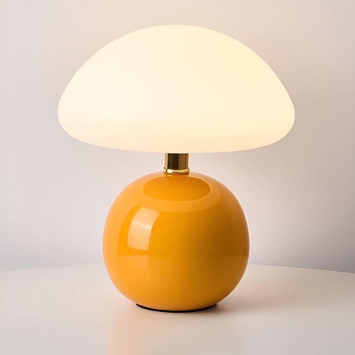 contemporary Mushroom Ceramic Table Lamp