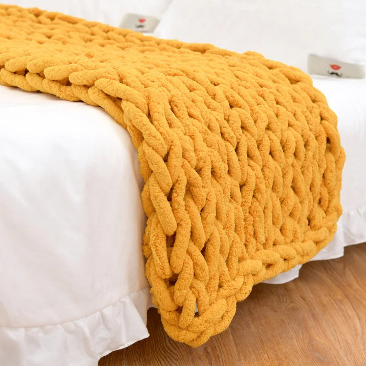 Knot & Nest Chenille Throw Throw