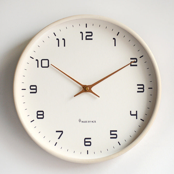 Minimalist Wooden Frame Wall Clock