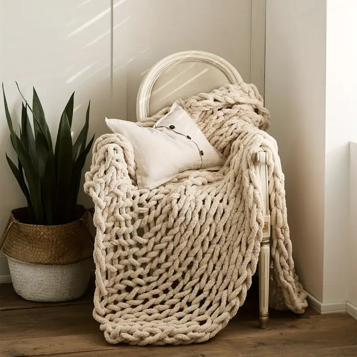 Knot & Nest Chenille Throw Throw