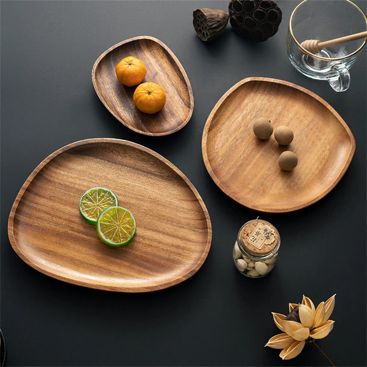 Minimalist Acacia Wood Serving Tray