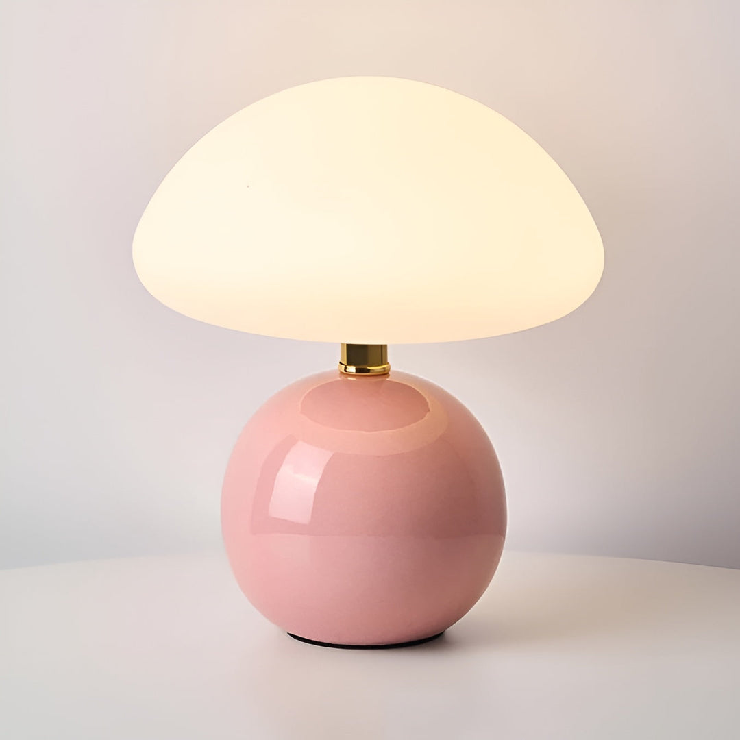 contemporary Mushroom Ceramic Table Lamp