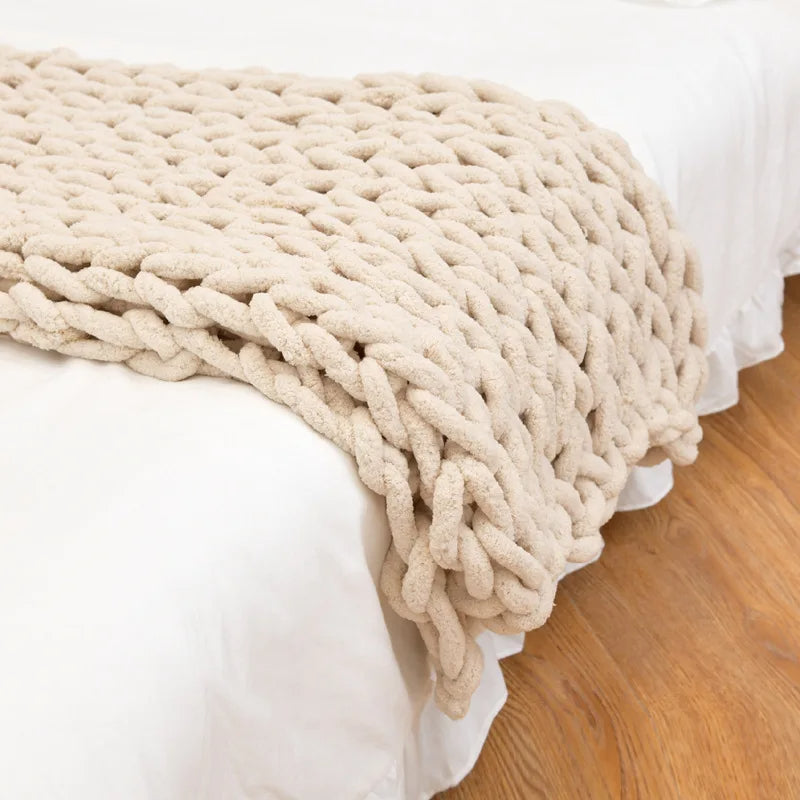 Knot & Nest Chenille Throw Throw