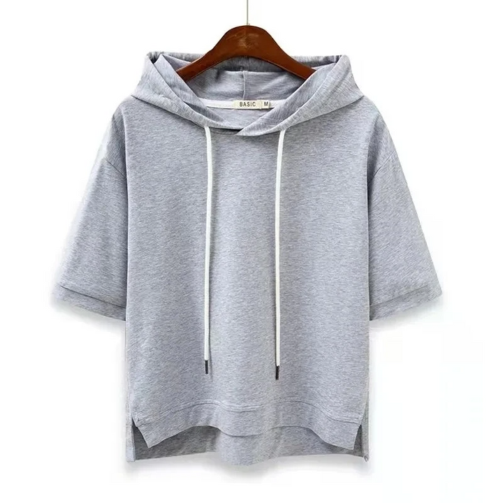 Rosewood Short-Sleeve Hooded Top