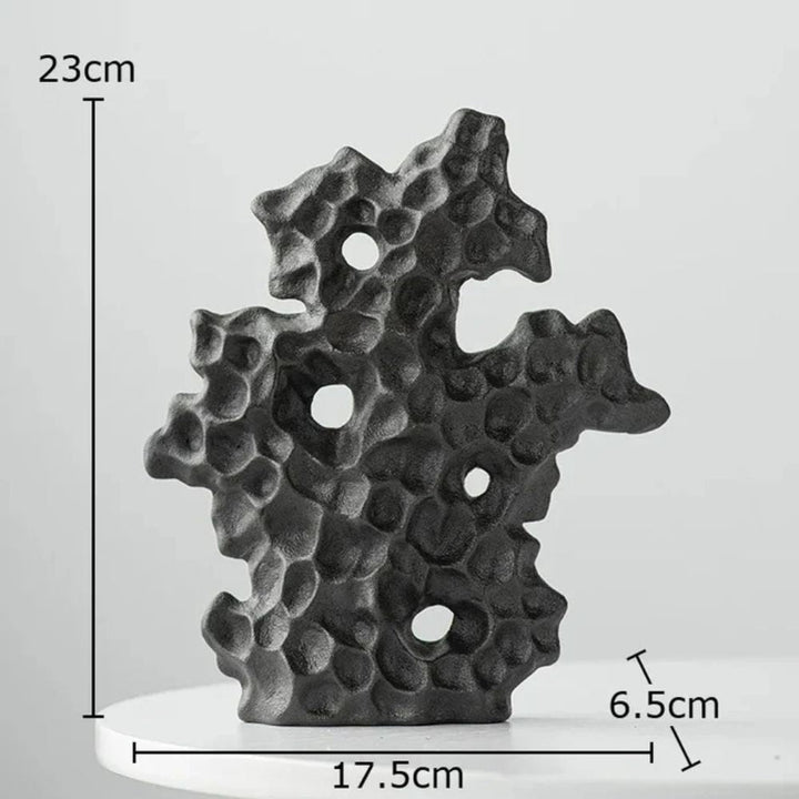 contemporary Textured Ceramic Abstract Sculpture