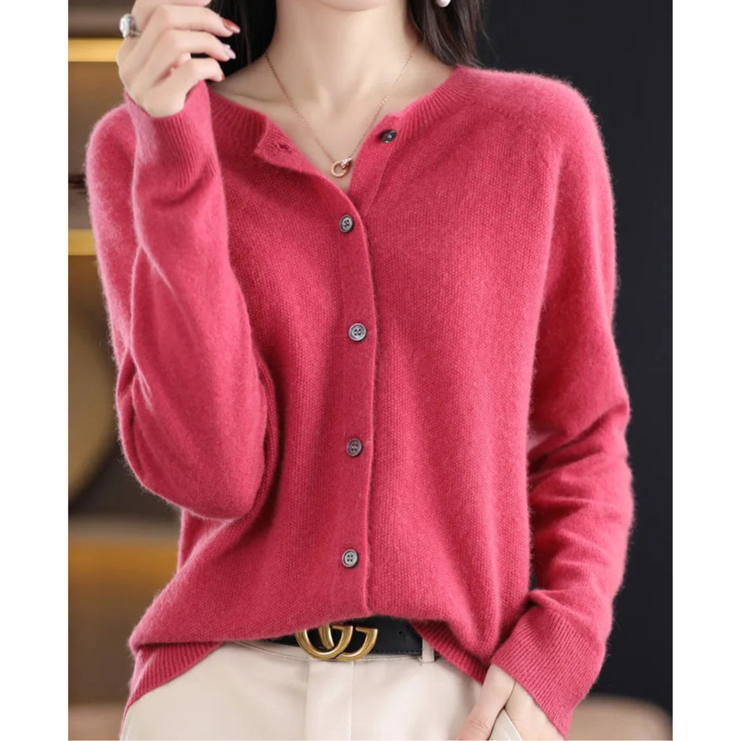 Lisbon Pure Merino Wool Cardigan