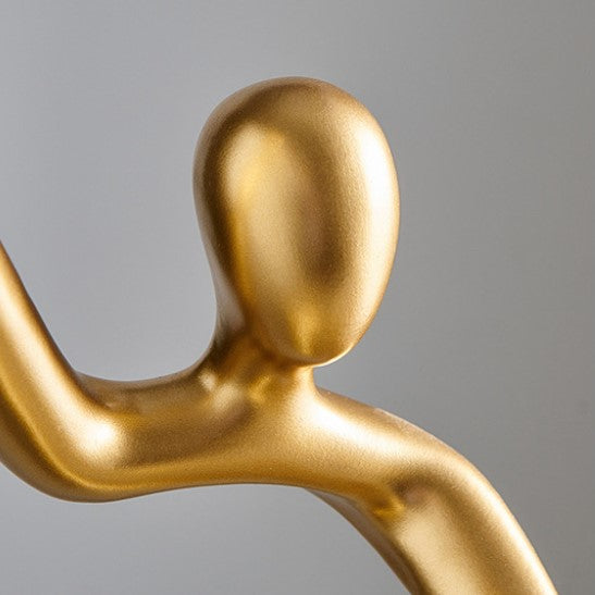 contemporary Resin Wine Rack Sculpture With Corkscrew Holder