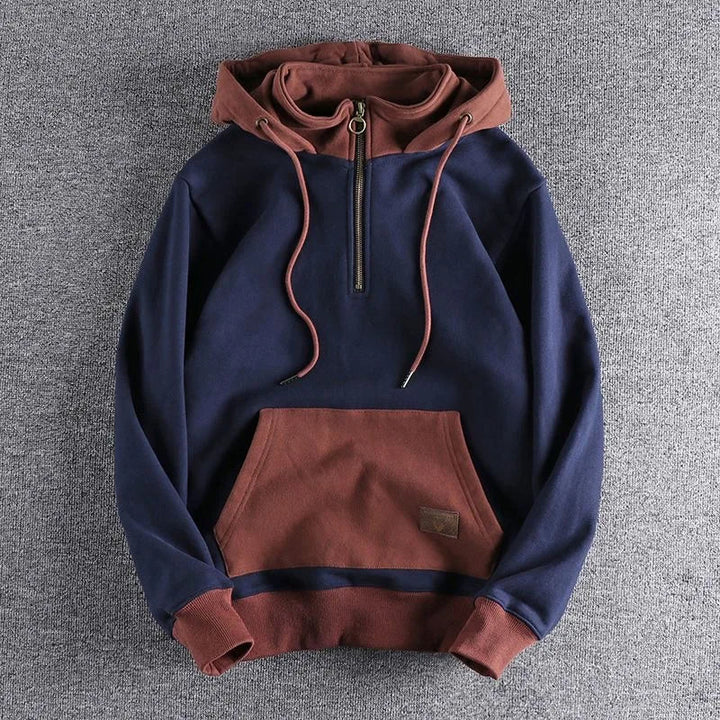 Milan Cotton Quarter-Zip Hoodie