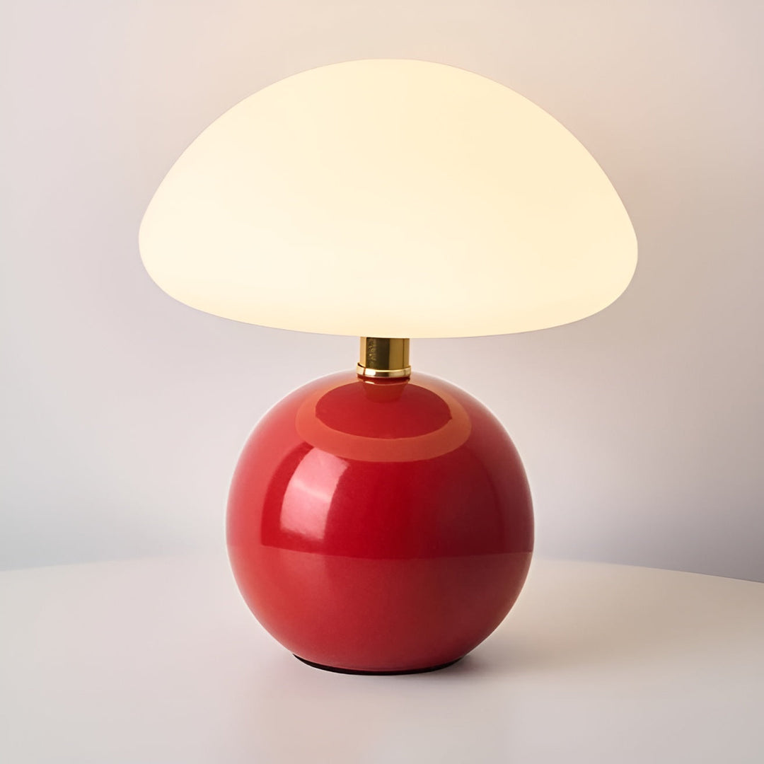 contemporary Mushroom Ceramic Table Lamp