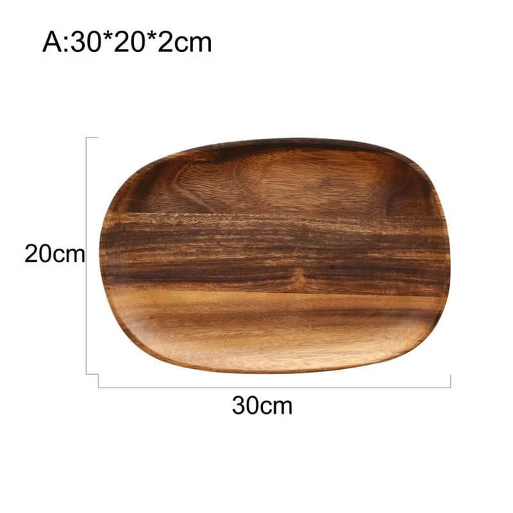 Minimalist Acacia Wood Serving Tray