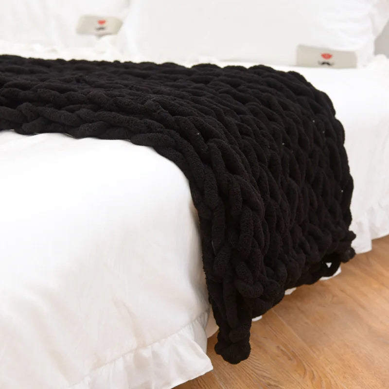 Knot & Nest Chenille Throw Throw