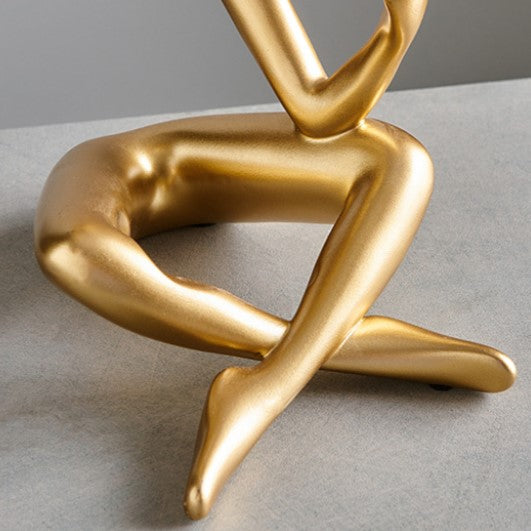 contemporary Resin Wine Rack Sculpture With Corkscrew Holder