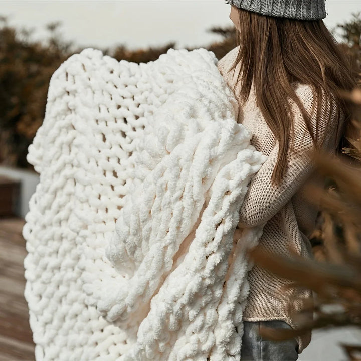 Knot & Nest Chenille Throw Throw