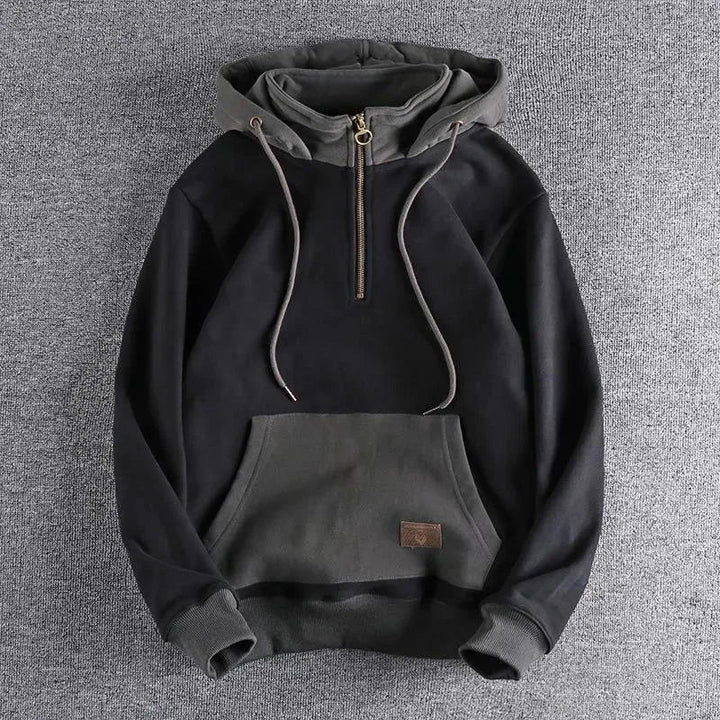 Milan Cotton Quarter-Zip Hoodie