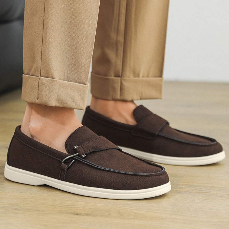 Bellagio Leather Slip On Loafers