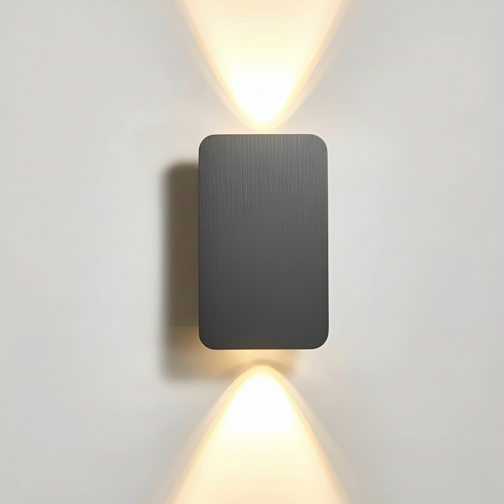 Minimalist Brushed Metal Wall Lamp