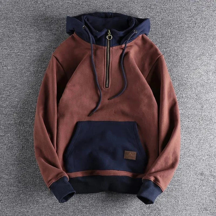 Milan Cotton Quarter-Zip Hoodie