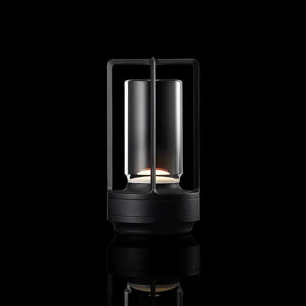 Nordic Touch-Control Table Lantern With Metal Frame & Acrylic Casing