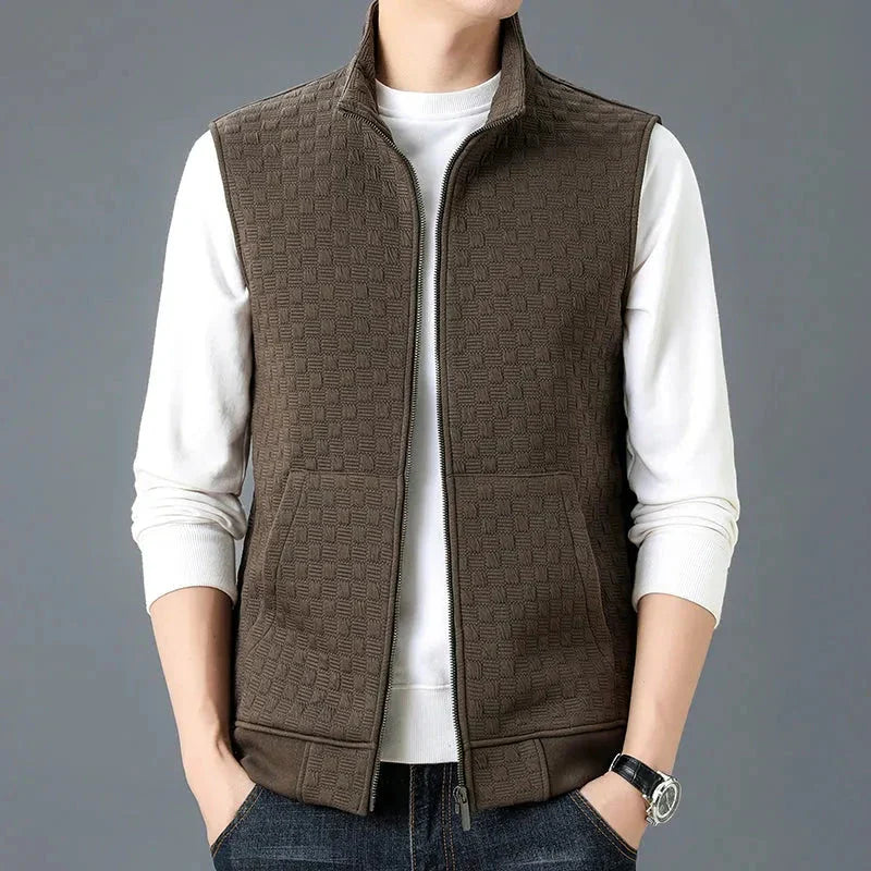 Aldrin Cotton Fleece Knit Vest
