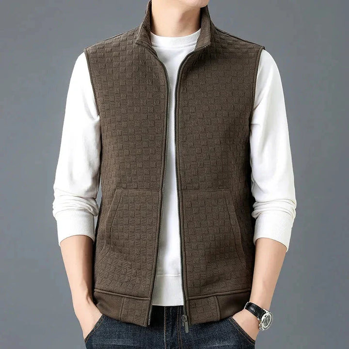 Aldrin Cotton Fleece Knit Vest