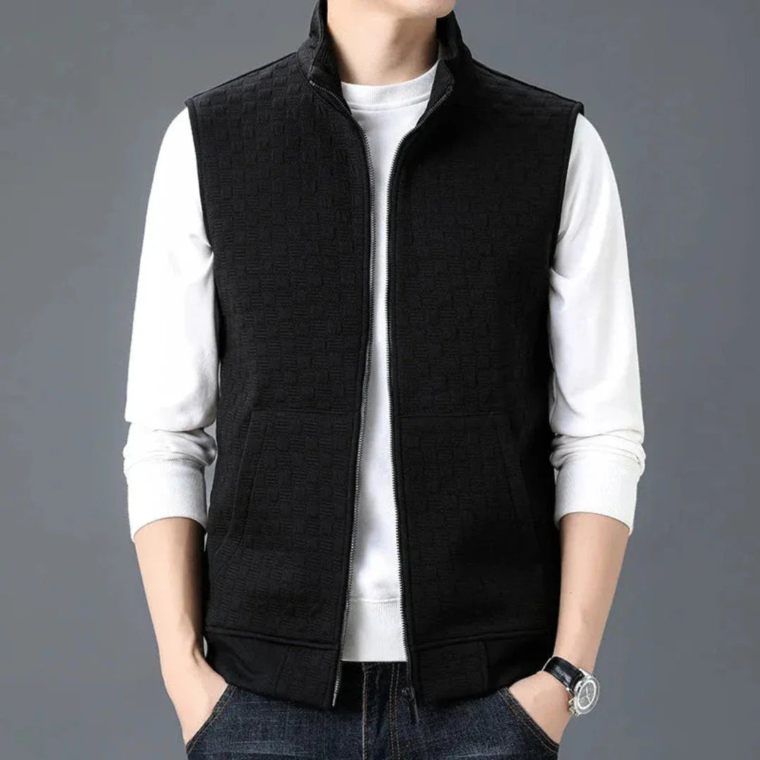 Aldrin Cotton Fleece Knit Vest