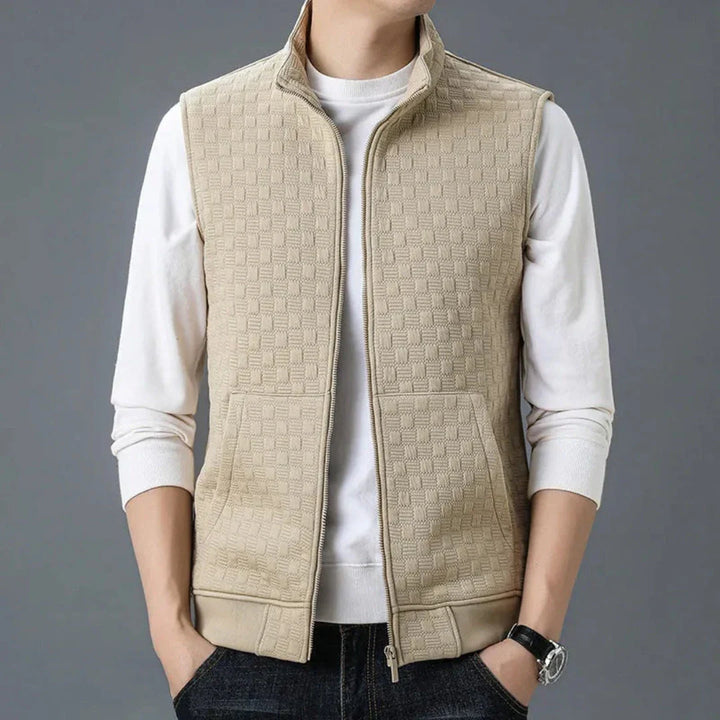 Aldrin Cotton Fleece Knit Vest