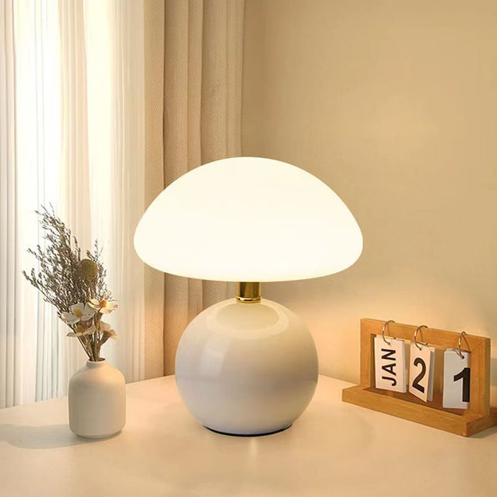 contemporary Mushroom Ceramic Table Lamp