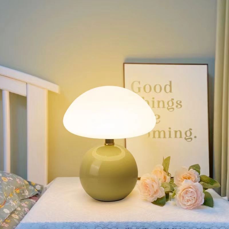 contemporary Mushroom Ceramic Table Lamp