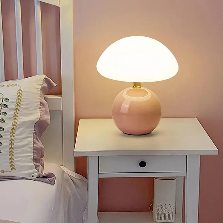 contemporary Mushroom Ceramic Table Lamp