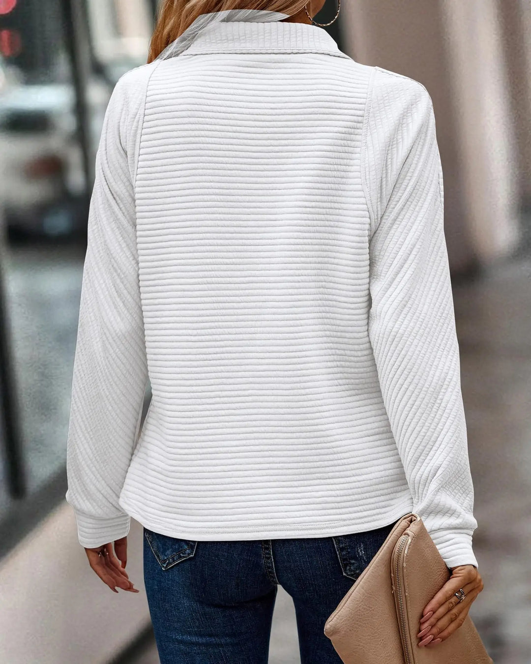 Rimini Wool Half Zip Knit Jumper