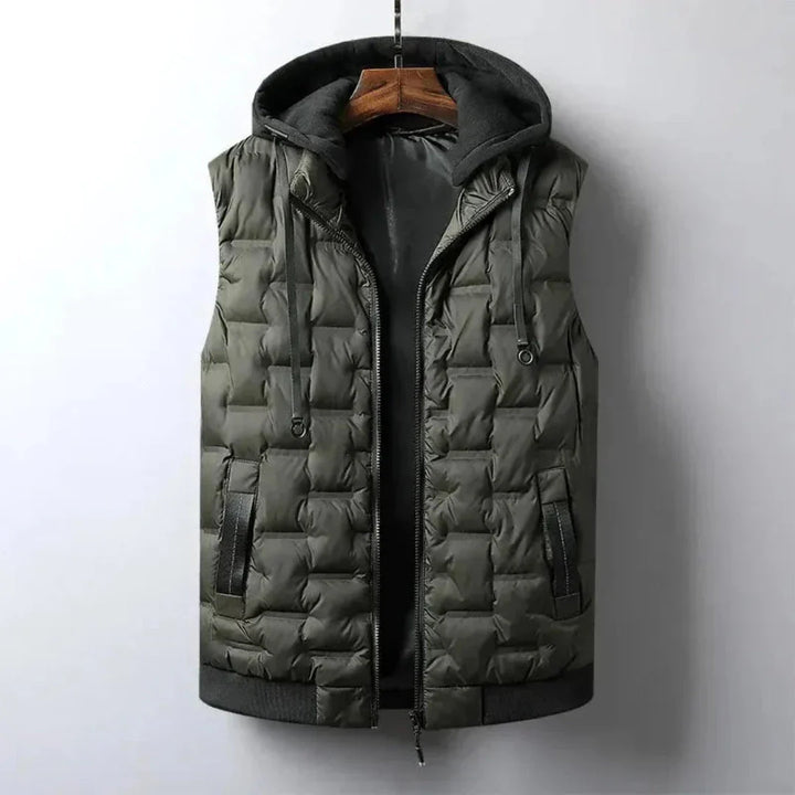 Milan Nylon Hooded Puffer Vest