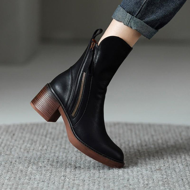 Grazia Leather Ankle Boots