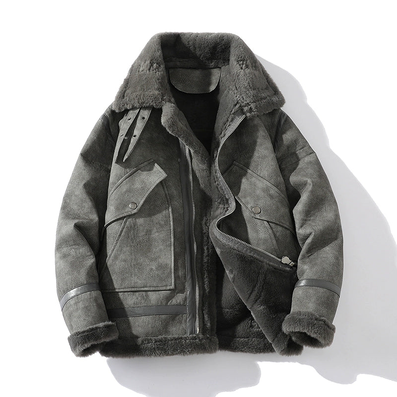 Milan Shearling Moto Jacket