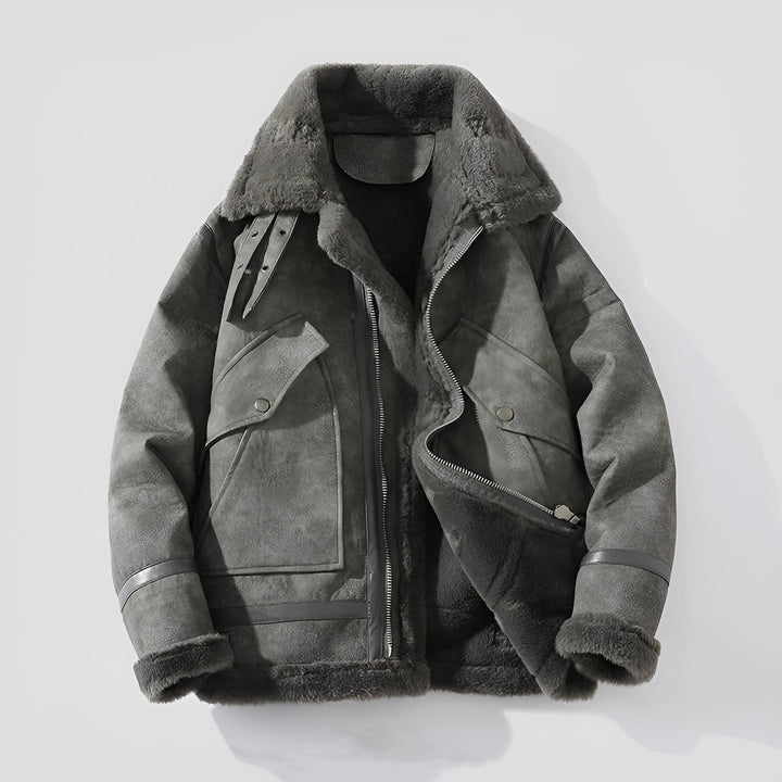 Milan Shearling Moto Jacket