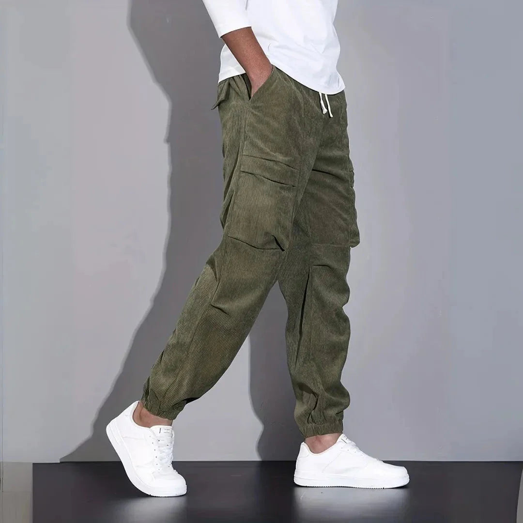 Reno Corduroy Cargo Joggers
