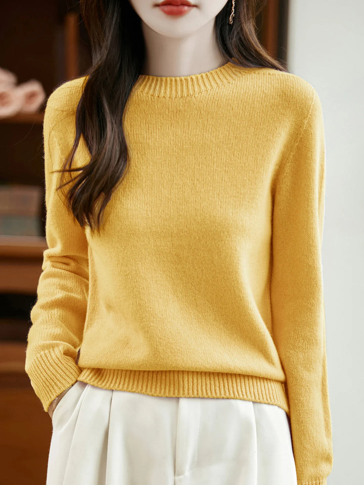 Florence Merino Wool O-Neck Sweater