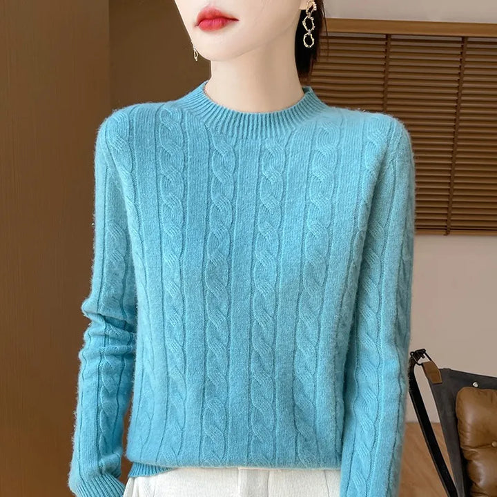 Milan Woolen Semi-Turtleneck Sweater