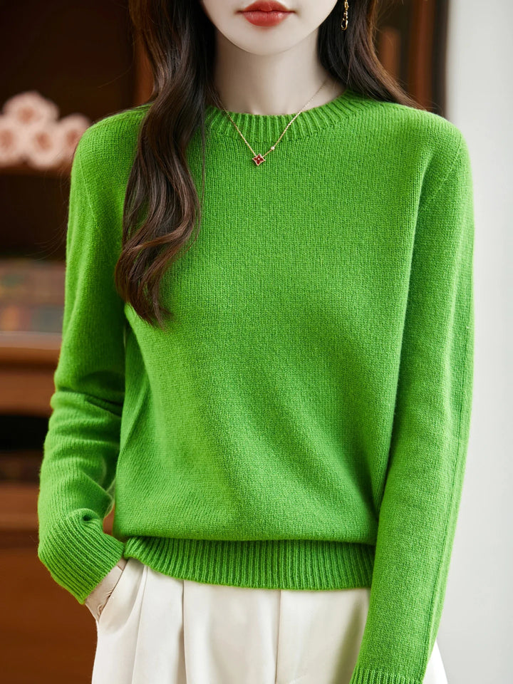 Florence Merino Wool O-Neck Sweater