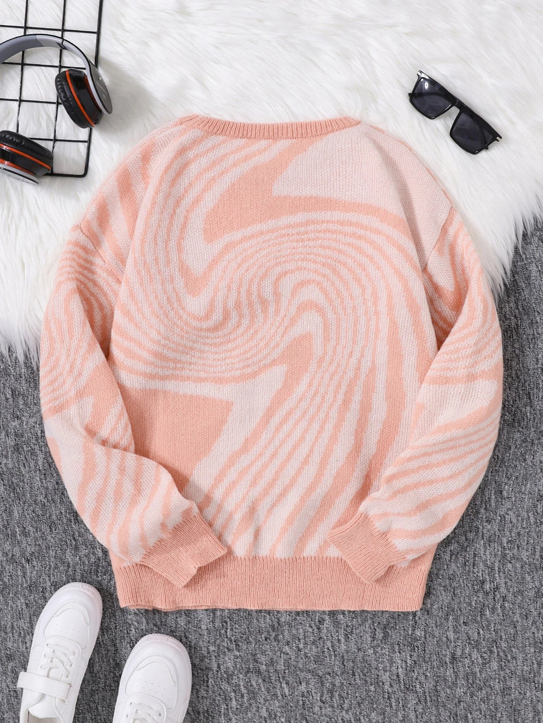 Florence Abstract Wool Pullover