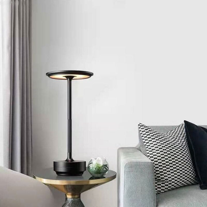 Minimalist Metal Table Lamp With Glossy Finish