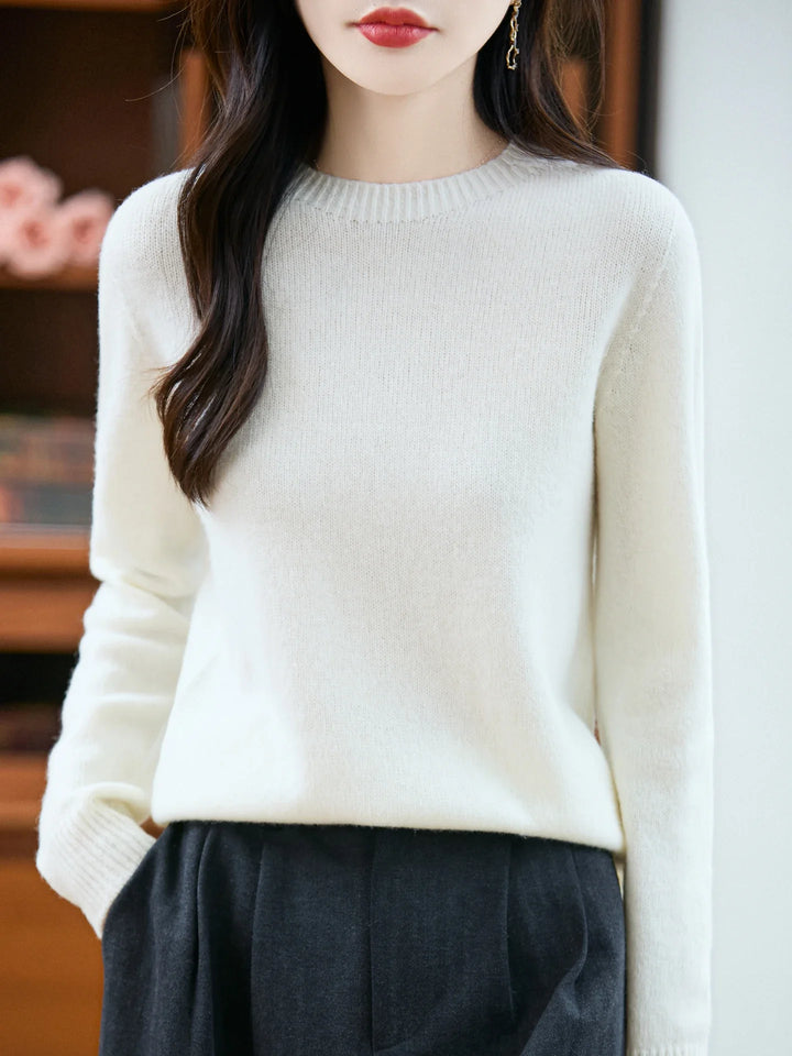 Florence Merino Wool O-Neck Sweater