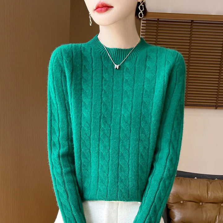 Milan Woolen Semi-Turtleneck Sweater