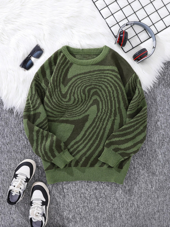 Florence Abstract Wool Pullover